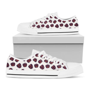 875156e06c362978f9dce09849667949-1.jpg Floral Pattern Print Design White Bottom Low Top Shoes